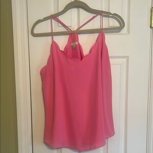 Pink Scalloped Camisole Top